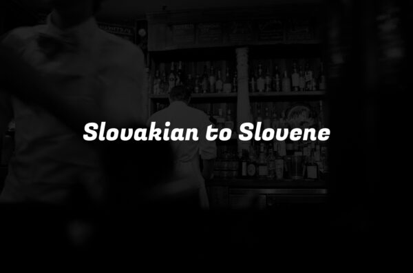 Slovakian to Slovene