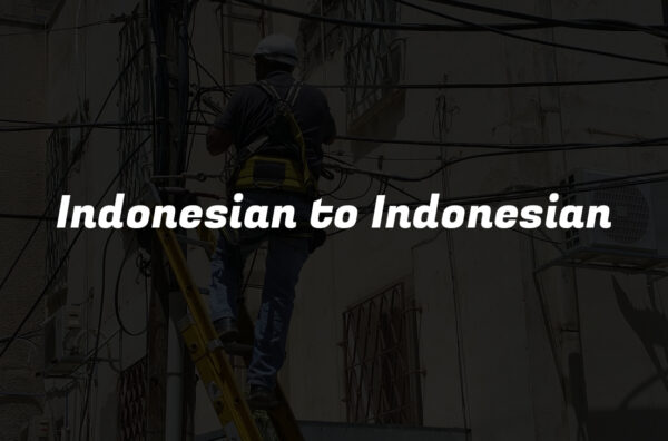 Indonesian to Indonesian