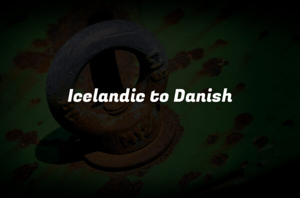 Icelandic to Danish