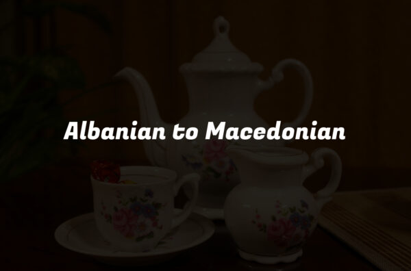 Albanian to Macedonian