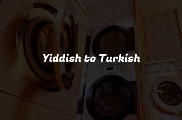 Yiddish to Turkish