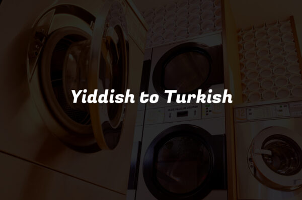 Yiddish to Turkish