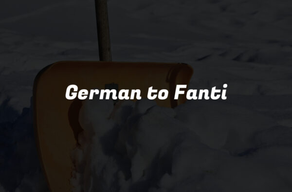 German to Fanti