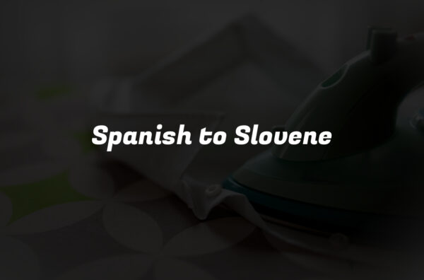 Spanish to Slovene