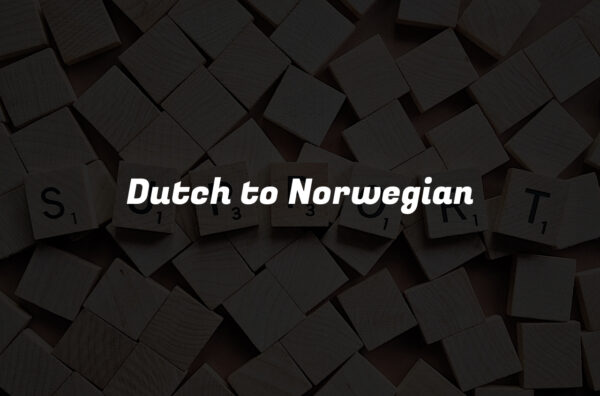 Dutch to Norwegian