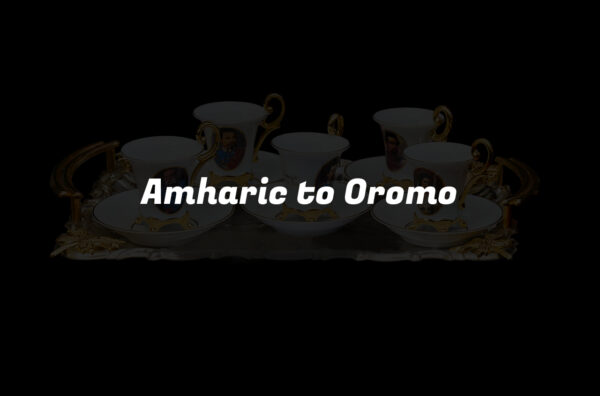 Amharic to Oromo