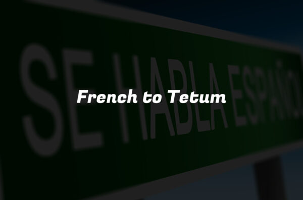 French to Tetum