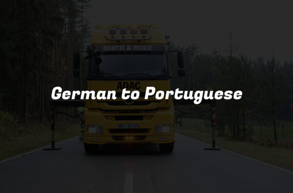 German to Portuguese