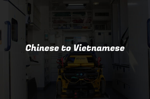 Chinese to Vietnamese