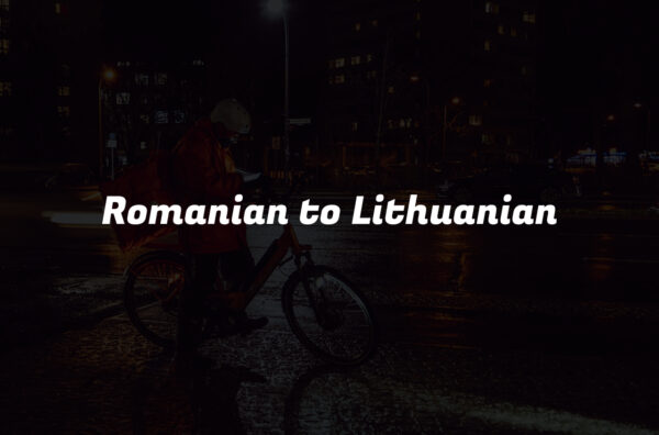 Romanian to Lithuanian