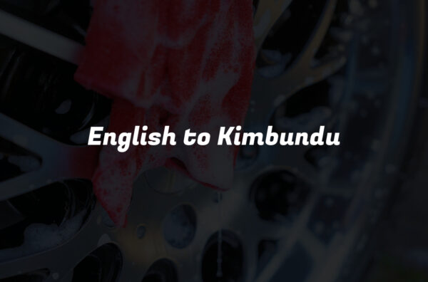 English to Kimbundu