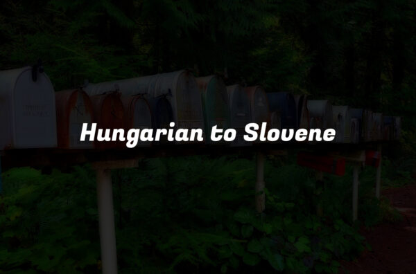 Hungarian to Slovene