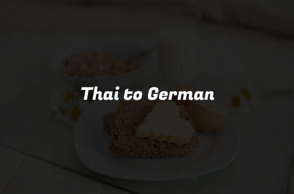 Thai to German