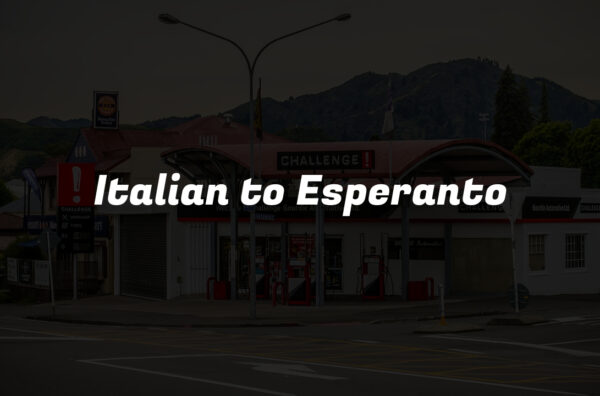 Italian to Esperanto