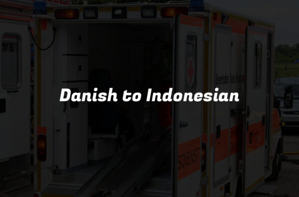 Danish to Indonesian