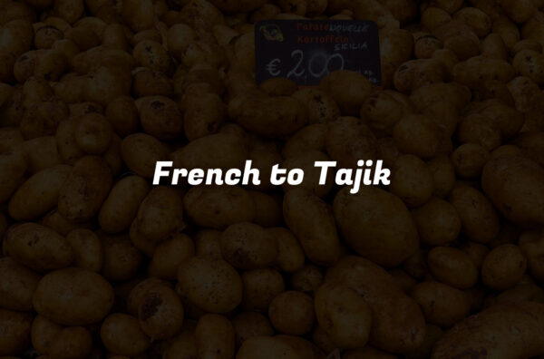 French to Tajik
