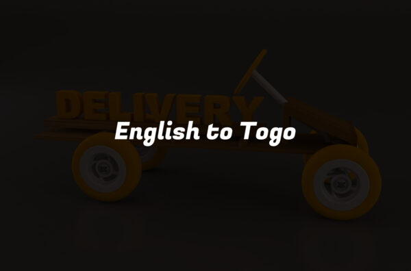 English to Togo
