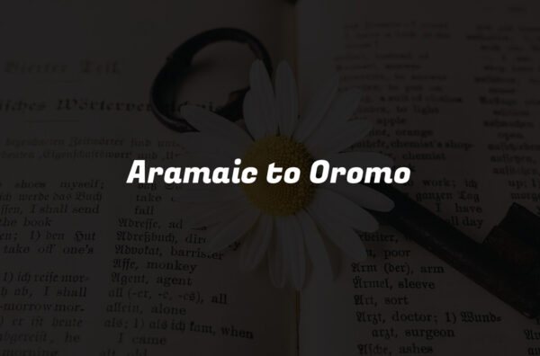 Aramaic to Oromo