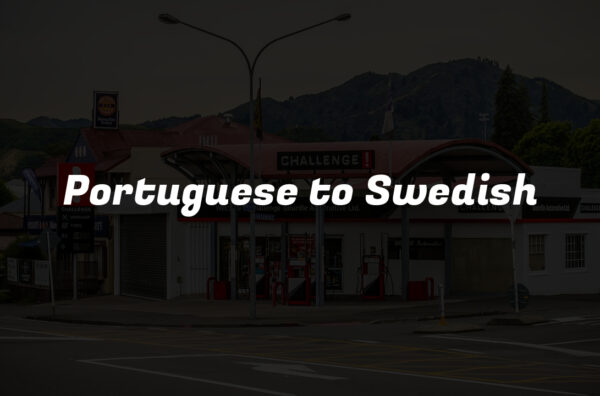 Portuguese to Swedish