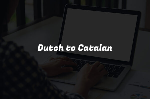 Dutch to Catalan