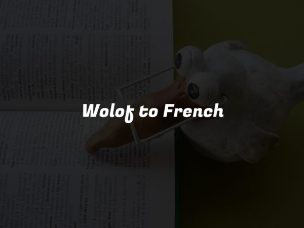 Wolof to French