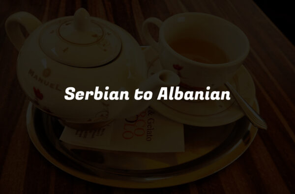 Serbian to Albanian