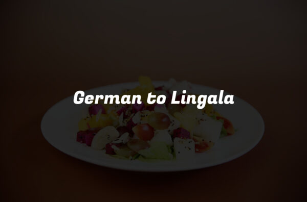 German to Lingala