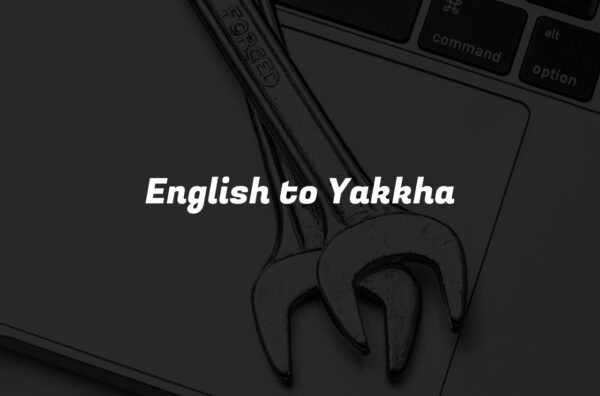 English to Yakkha