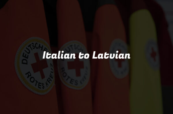 Italian to Latvian