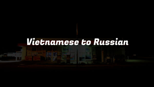 Vietnamese to Russian