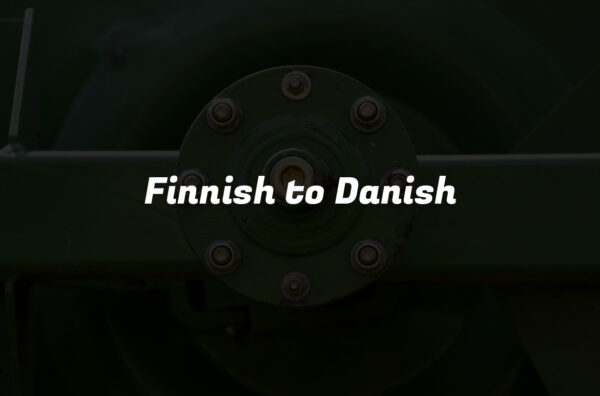 Finnish to Danish