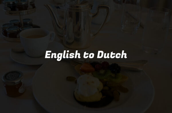 English to Dutch