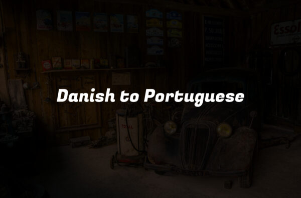 Danish to Portuguese