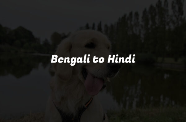 Bengali to Hindi