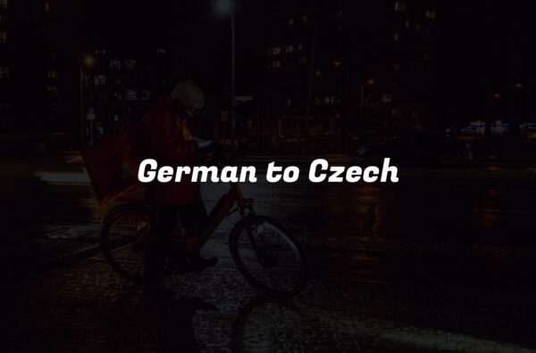 German to Czech