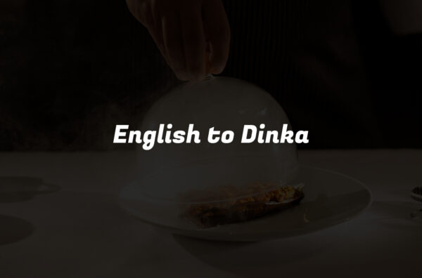 English to Dinka