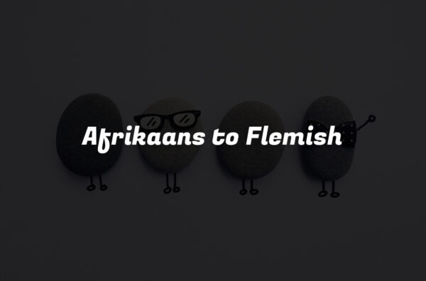 Afrikaans to Flemish