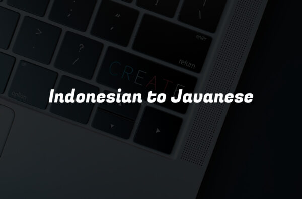 Indonesian to Javanese