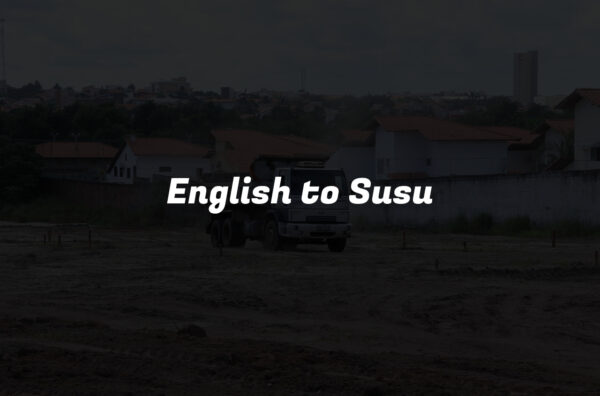 English to Susu