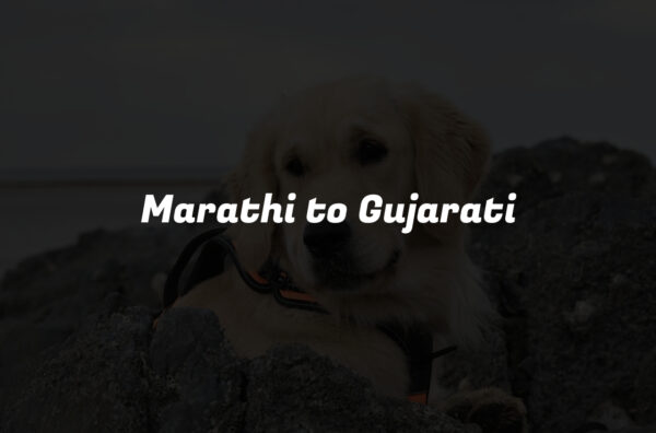Marathi to Gujarati