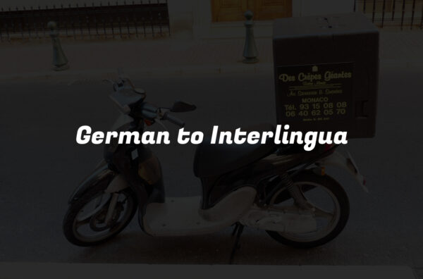 German to Interlingua