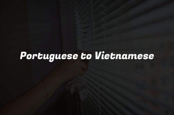 Portuguese to Vietnamese