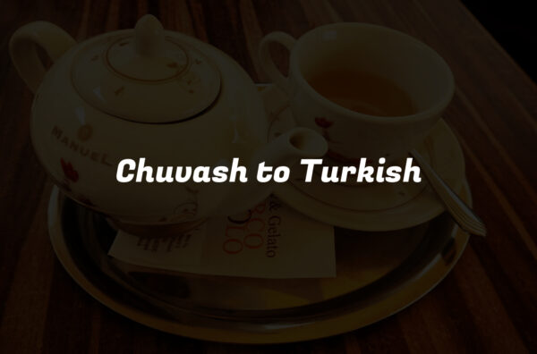 Chuvash to Turkish