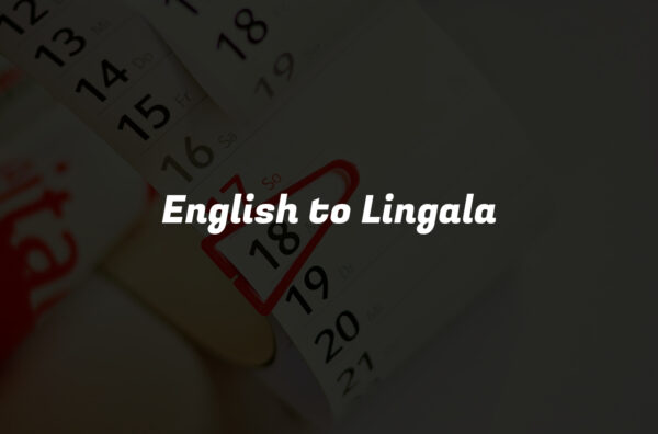 English to Lingala