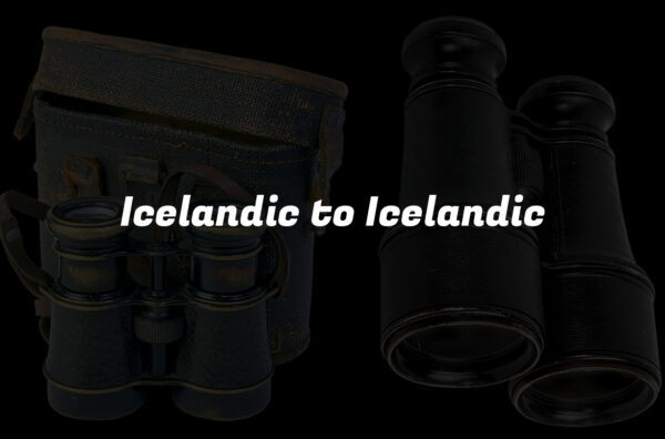Icelandic to Icelandic