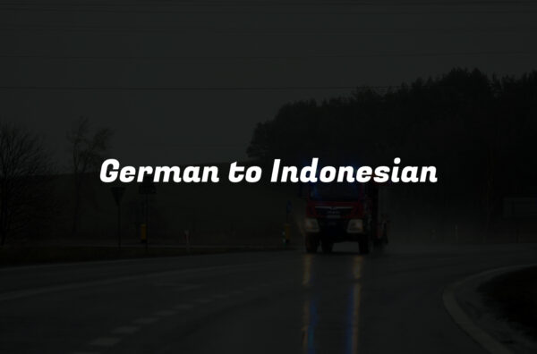 German to Indonesian