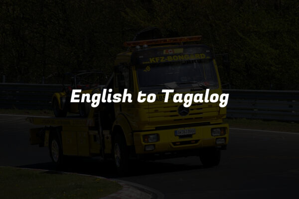 English to Tagalog