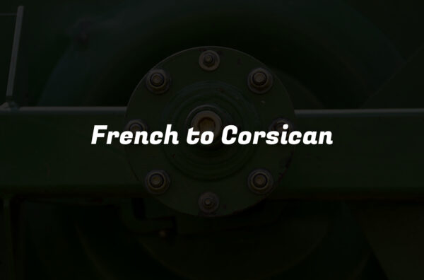 French to Corsican