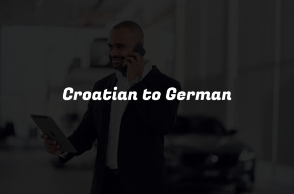 Croatian to German