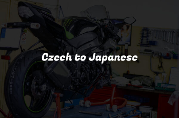 Czech to Japanese